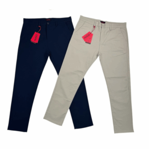 Premium Twill Pant - Navy & Cream