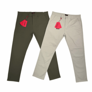 Premium Twill Pant - Olive & Cream