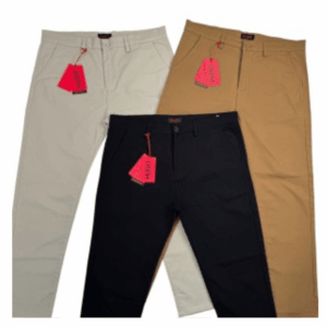 Premium Twill Pant - Black - Cream - Khaki
